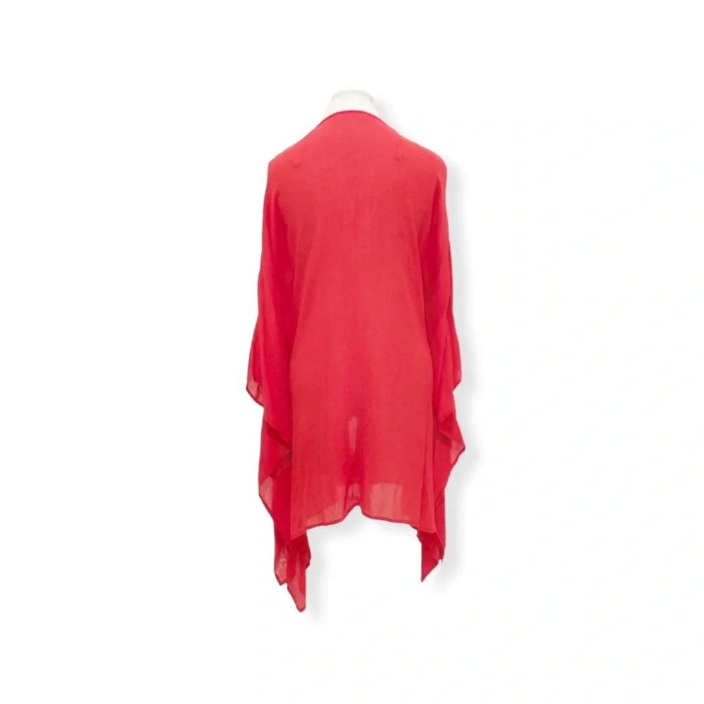 Women’s Kimono Embroidered color Orange and Gold embroidered size Small/… - Picture 5 of 8